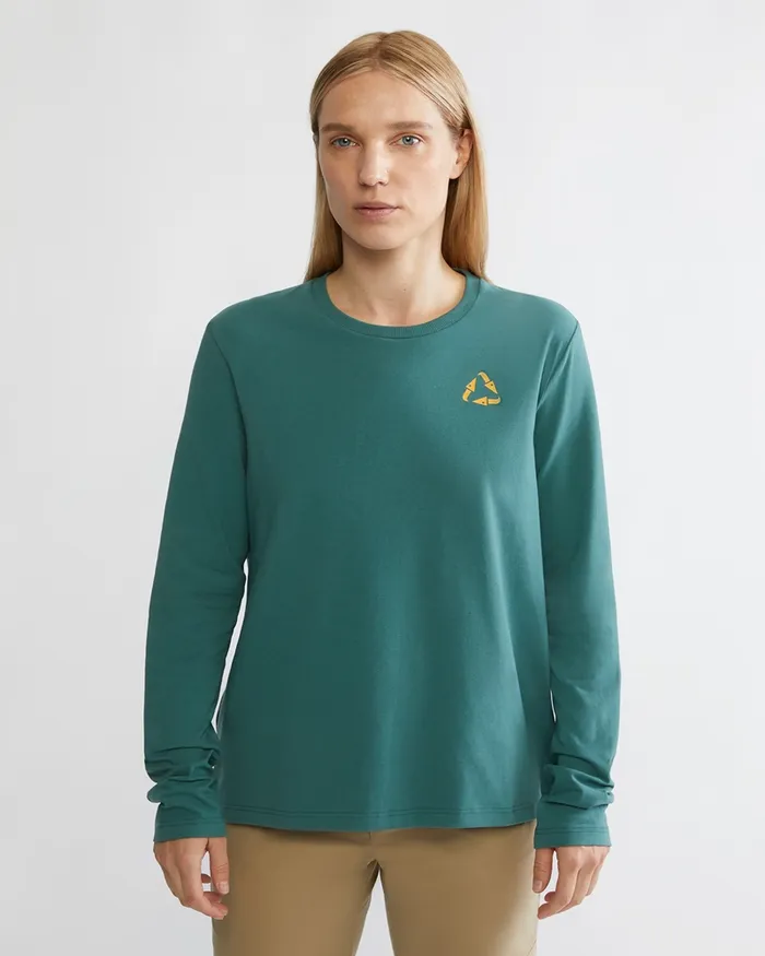 Women Runa Commitment 20 LongSleeve Tee Snow Klttermusen TShirts