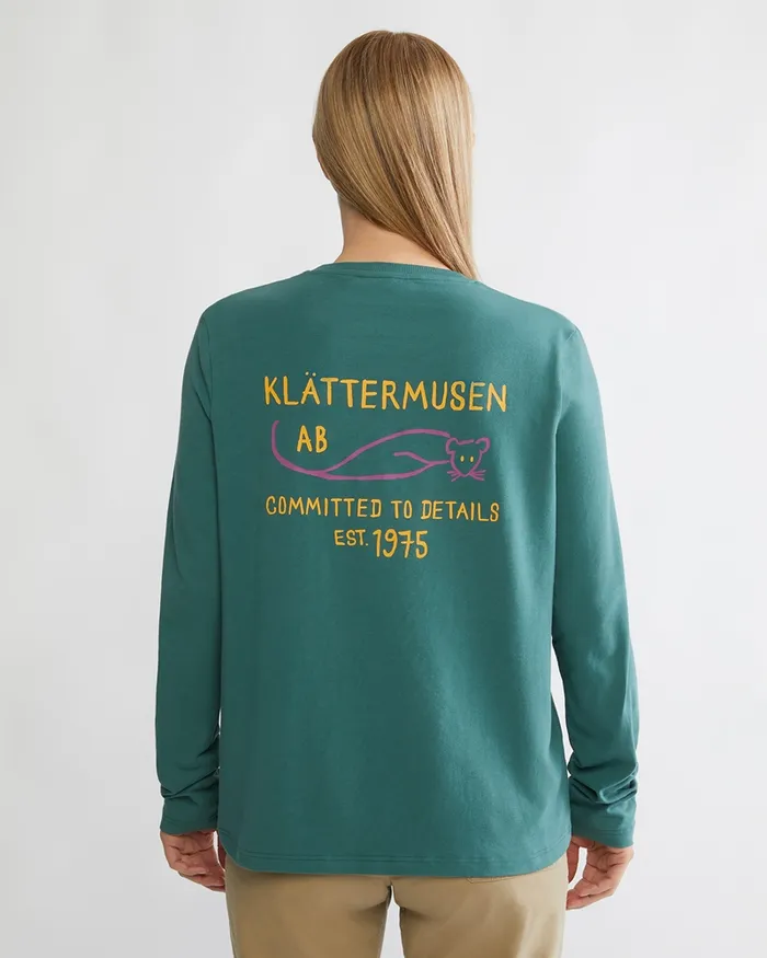 Women Runa Commitment 20 LongSleeve Tee Snow Klttermusen TShirts