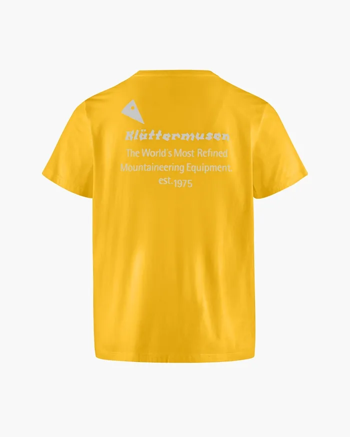 Women Runa Maker WoShort Sleeve Tee Pure Yellow Klttermusen TShirts