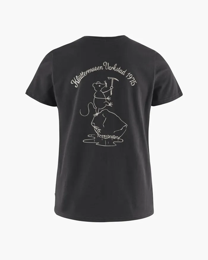 Women Runa Workshop 20 WoShort Sleeve Tee Raven Klttermusen TShirts