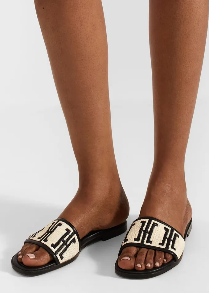 Women Sally Sliders Natural Hobbs Flats