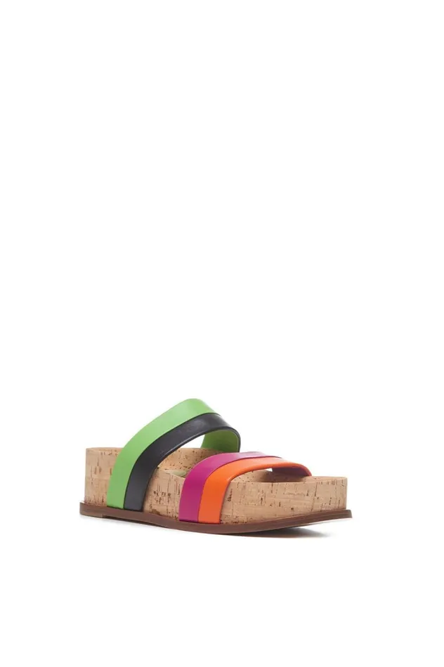 Women Sandals Gabriela Hearst Striker Platform Sandal In Multi Leather