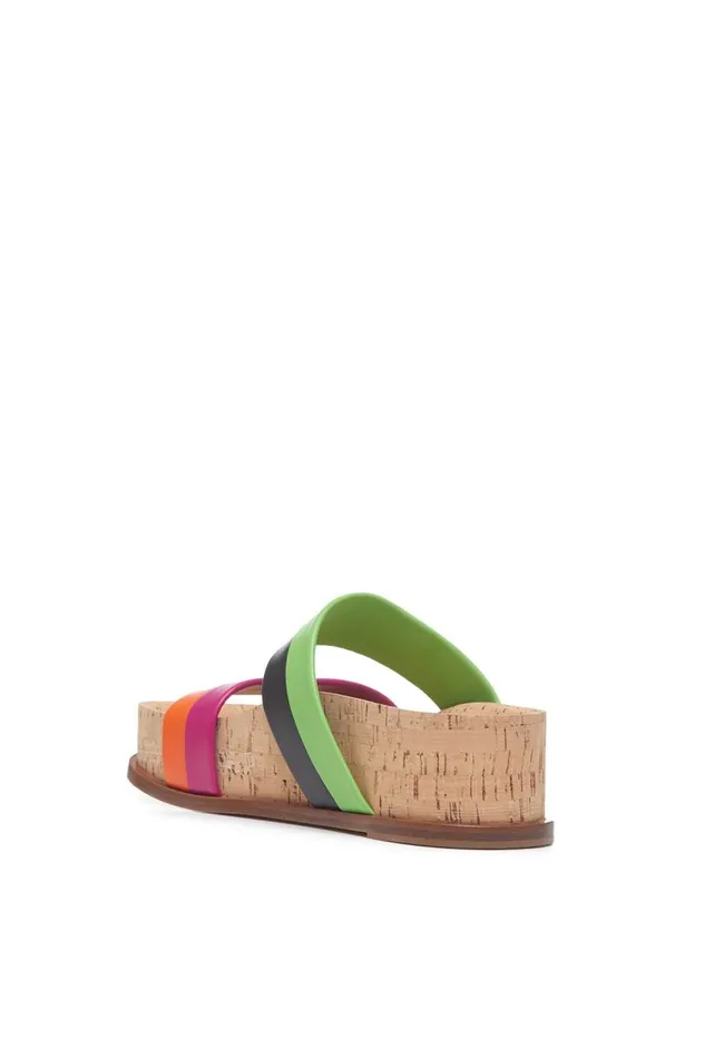 Women Sandals Gabriela Hearst Striker Platform Sandal In Multi Leather