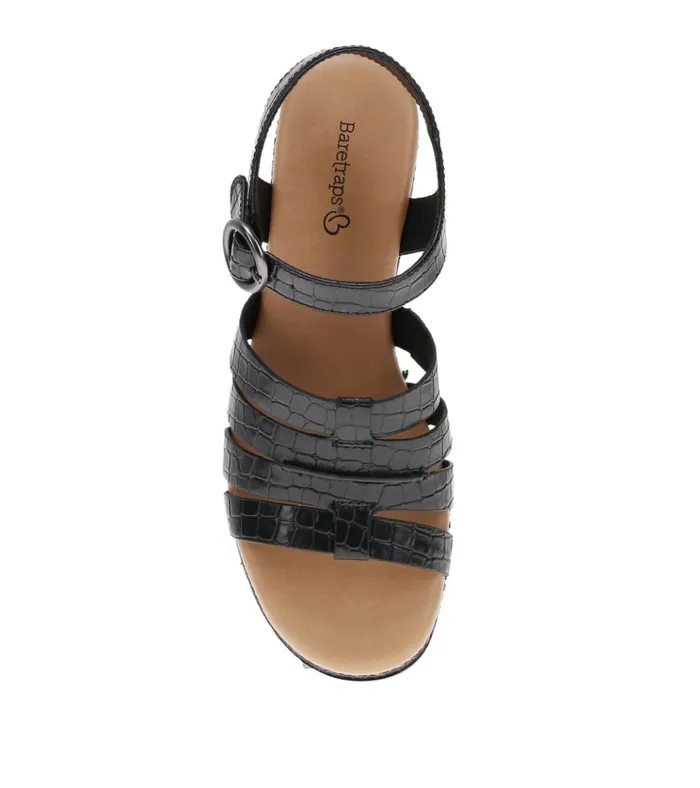 Women Savannah Wedge Sandal Black Baretraps Wedge Sandals