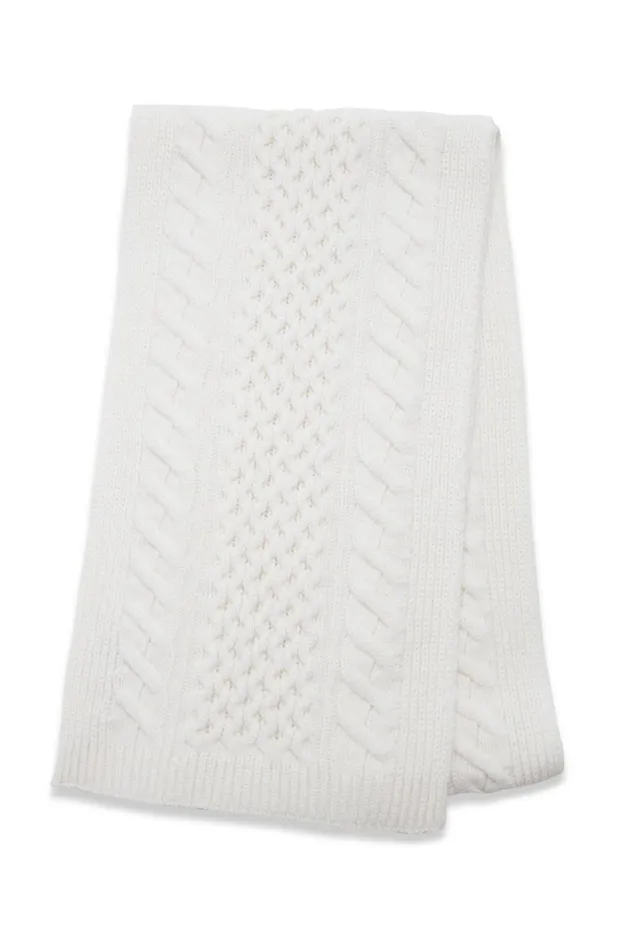 Women Scarves and Gloves Gabriela Hearst Nolte Scarf In Ivory Cashmere