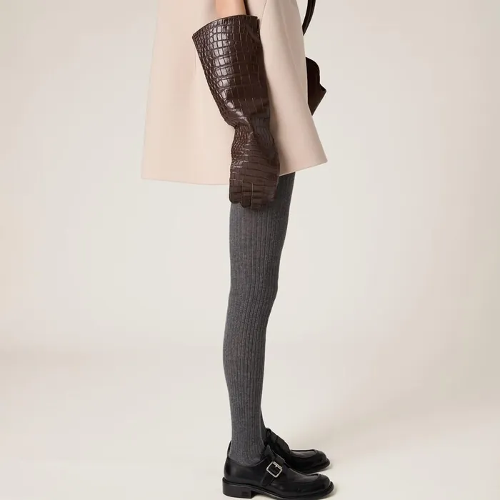 Women Scarves And Socks Miu Miu Cotton Tights Slate Gray Women Scarves And Socks Miu Miu Cotton Tights Slate Gray
