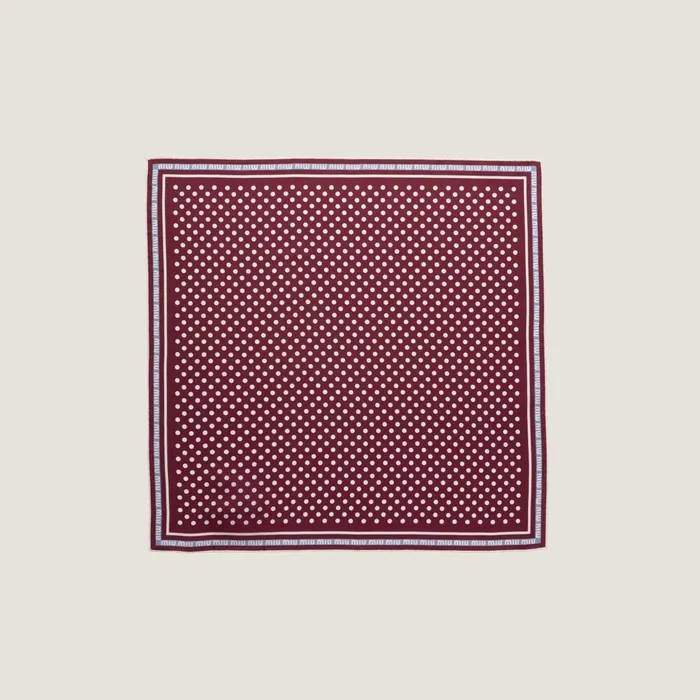 Women Scarves And Socks Miu Miu Printed Twill Scarf Amaranth Redcornflower Women Scarves And Socks Miu Miu Printed Twill Scarf Amaranth Redcornflower