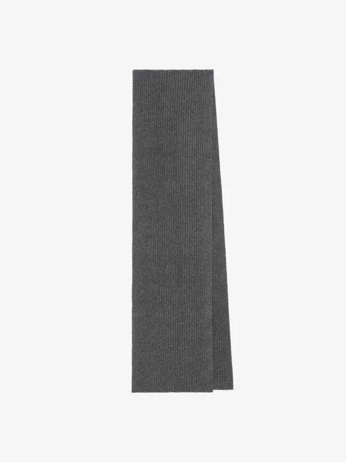 Women Scarves Givenchy Scarf In Wool And Cashmere Smoke Grey Women Scarves Givenchy Scarf In Wool And Cashmere Smoke Grey