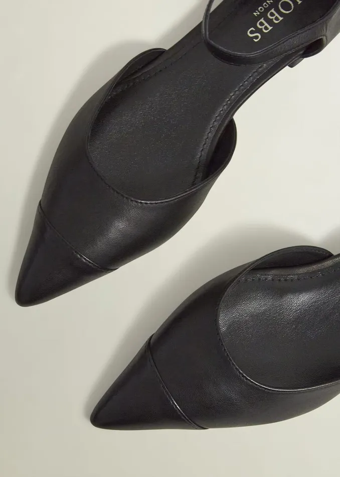 Women Seren Leather Flats Black Hobbs Flats