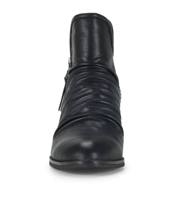 Women Serenity Block Heel Bootie Black Baretraps Booties