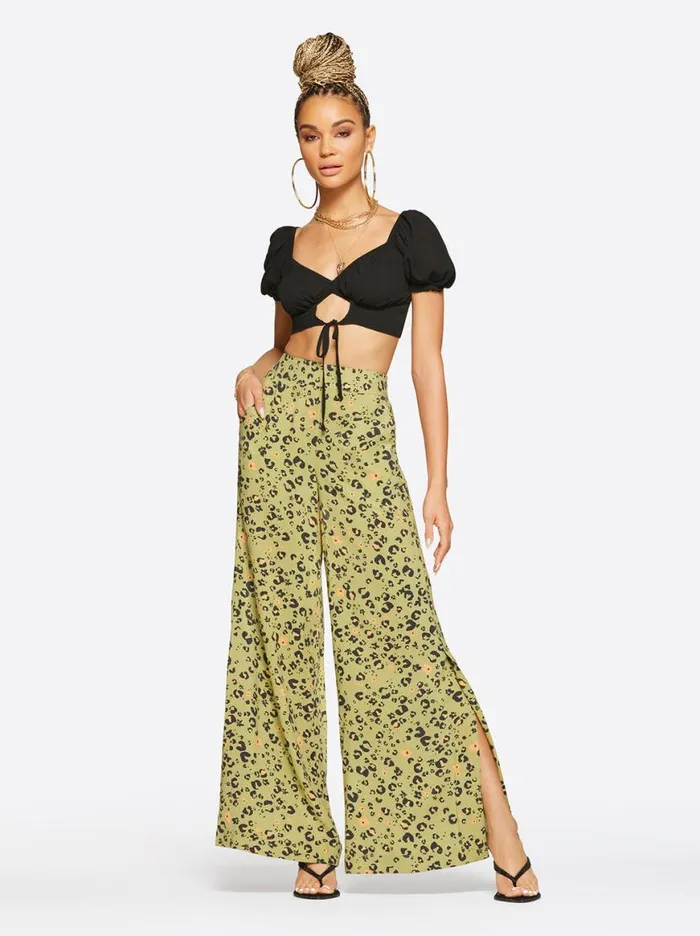 Women Shaye Pant In Flora Cheetah Jessica Simpson Bottoms
