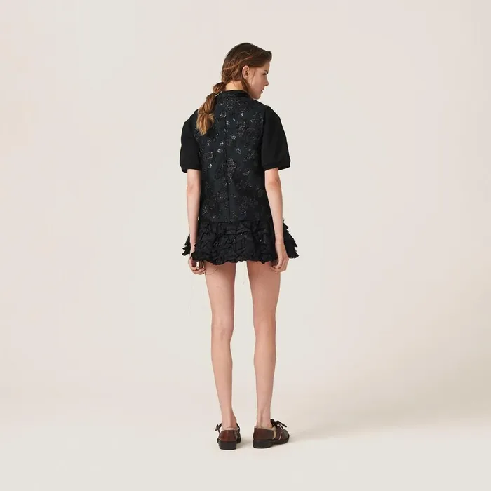 Women Shirts And Tops Miu Miu Cloquet Top Black Women Shirts And Tops Miu Miu Cloquet Top Black