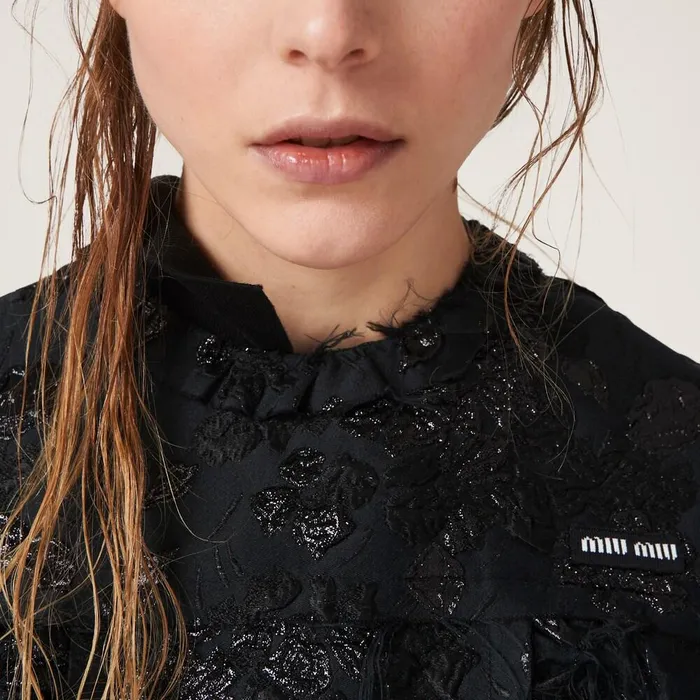 Women Shirts And Tops Miu Miu Cloquet Top Black Women Shirts And Tops Miu Miu Cloquet Top Black