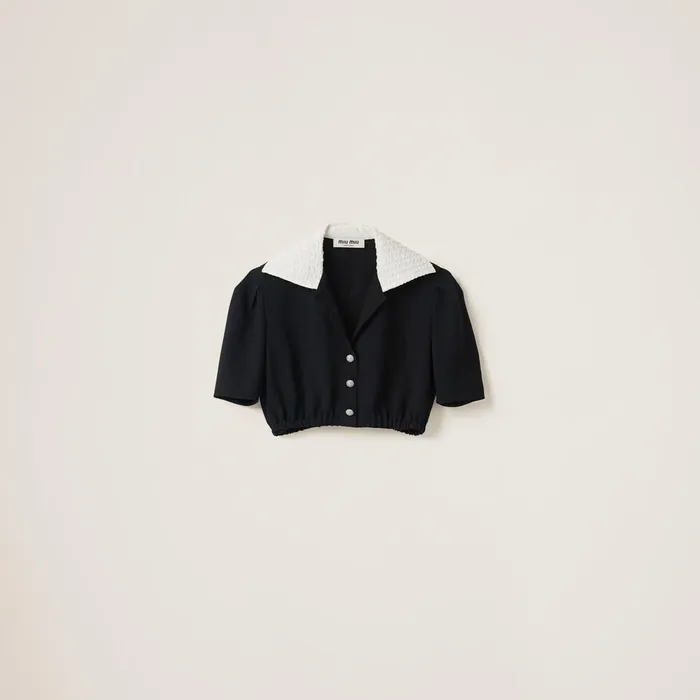 Women Shirts And Tops Miu Miu Sabl Shirt Black