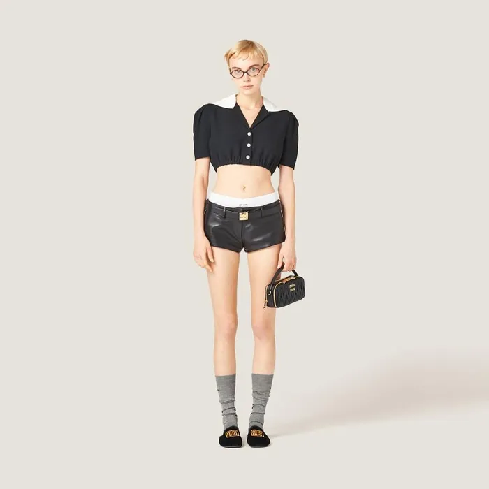 Women Shirts And Tops Miu Miu Sabl Shirt Black Women Shirts And Tops Miu Miu Sabl Shirt Black