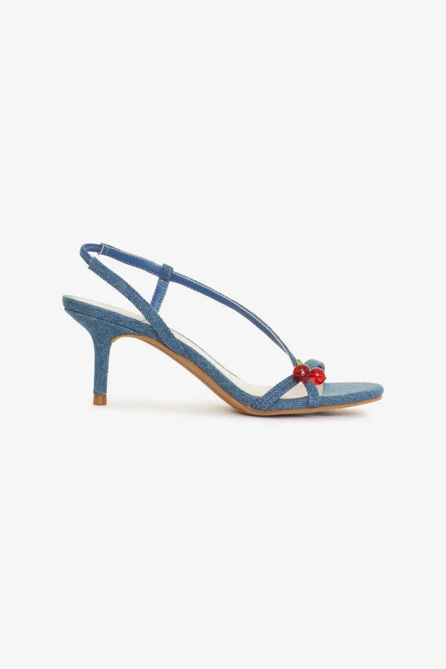 Women Shoes For Love and Lemons Cerise Heel Blue Women Shoes For Love and Lemons Cerise Heel Blue