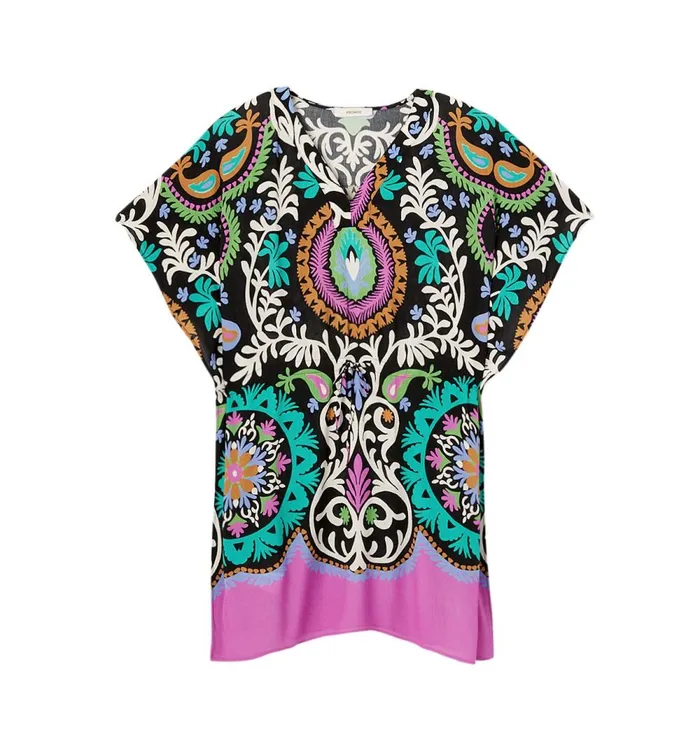 Women Short Kaftan Dress 8211 Black Print Promod Dresses Women Short Kaftan Dress 8211 Black Print Promod Dresses