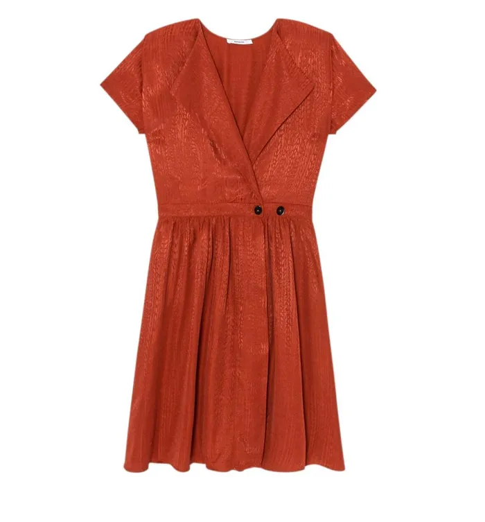 Women Short Shirtdress 8211 Orange Cuit Moyen Promod Dresses Women Short Shirtdress 8211 Orange Cuit Moyen Promod Dresses