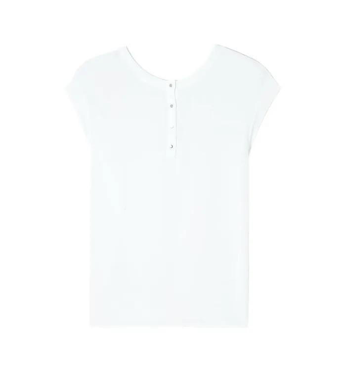 Women ShortSleeved Blouse 8211 Ecru Promod Shirts And Tunics Women ShortSleeved Blouse 8211 Ecru Promod Shirts And Tunics