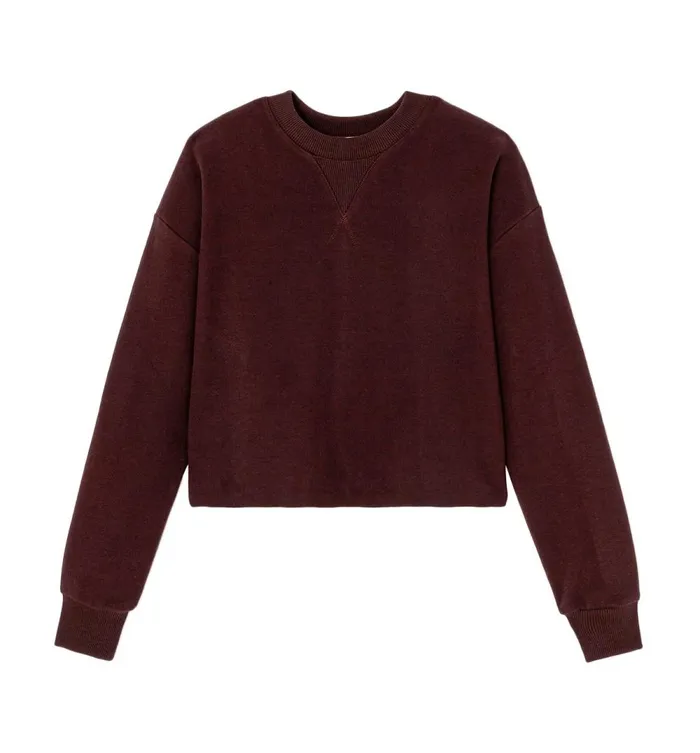 Women Short Sweatshirt 8211 Violet Promod Jumpers And Cardigans Women Short Sweatshirt 8211 Violet Promod Jumpers And Cardigans