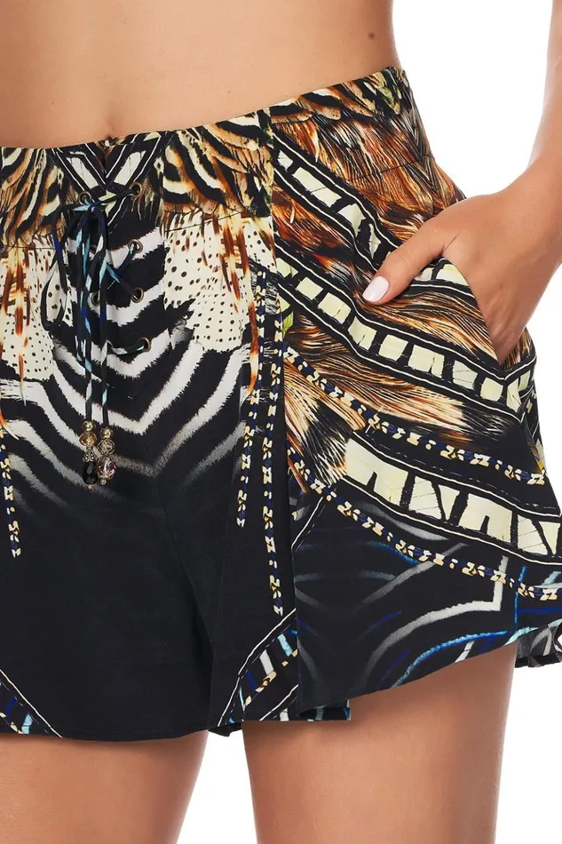 Women Shorts Camilla Lace Up Front Shorts Lost Paradise