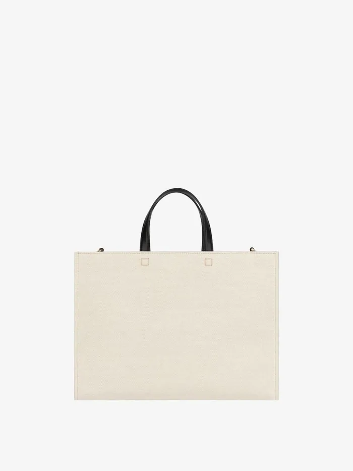 Women Shoulder Bags Givenchy Medium GTote Shopping Bag In Canvas Beigeblack Women Shoulder Bags Givenchy Medium GTote Shopping Bag In Canvas Beigeblack