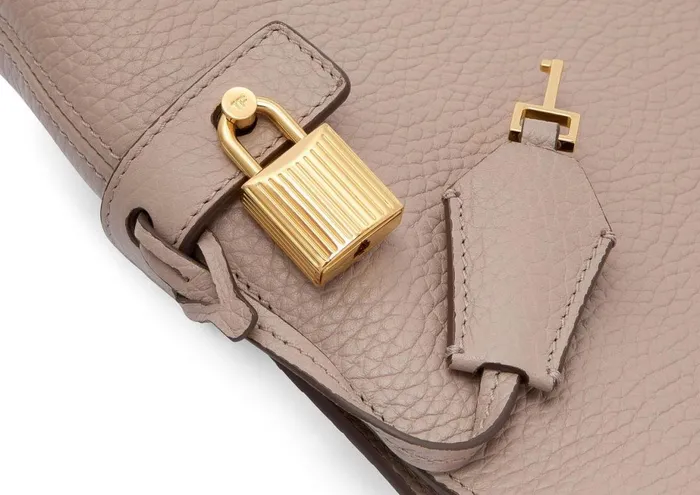 Women Shoulder Bags Tom Ford Grain Leather Small Alix Hobo Silk Taupe Women Shoulder Bags Tom Ford Grain Leather Small Alix Hobo Silk Taupe