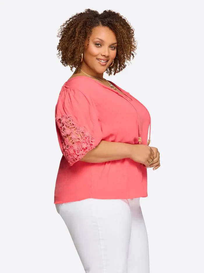 Women Sibyl Top In Rose Of Sharon Jessica Simpson Sets