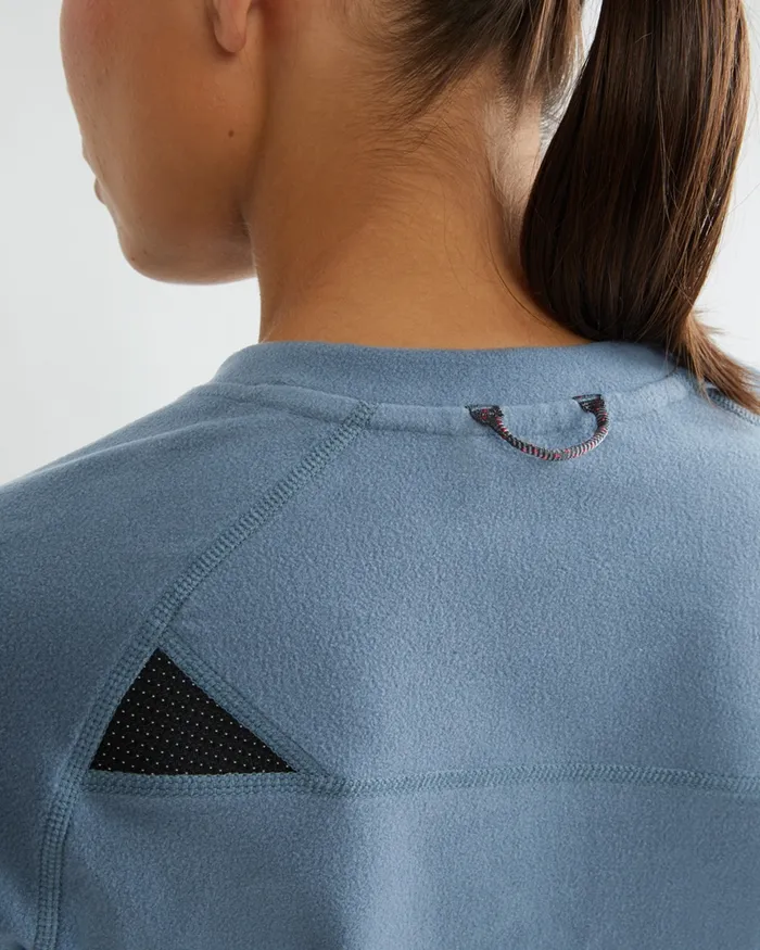 Women Sigyn Crew Sweater Thistle Blue Klttermusen Fleeces and Sweaters