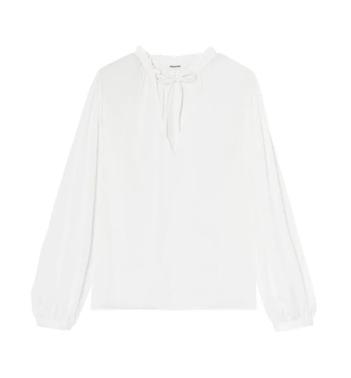 Women Silky Blouse 8211 Ecru Promod Shirts And Tunics Women Silky Blouse 8211 Ecru Promod Shirts And Tunics