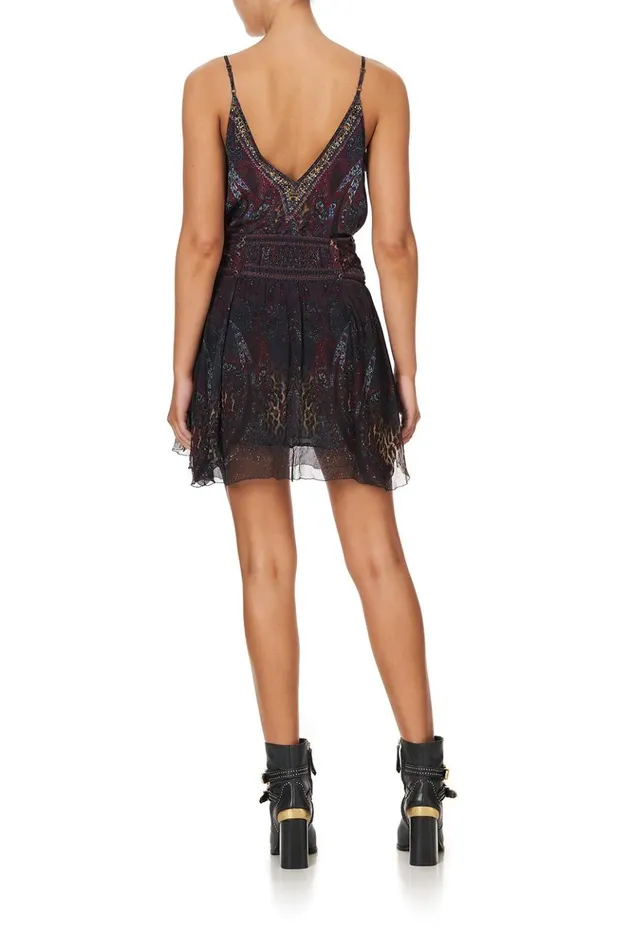 Women Skirts Camilla Layered Shaped Yoke Mini The Smoking Lounge