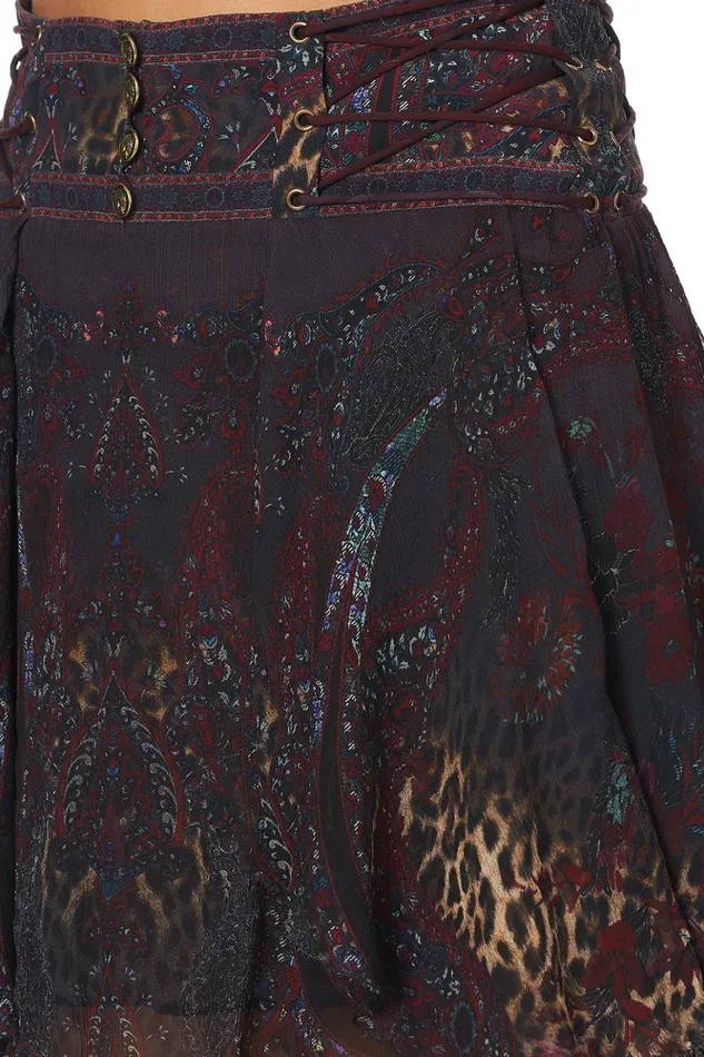 Women Skirts Camilla Layered Shaped Yoke Mini The Smoking Lounge