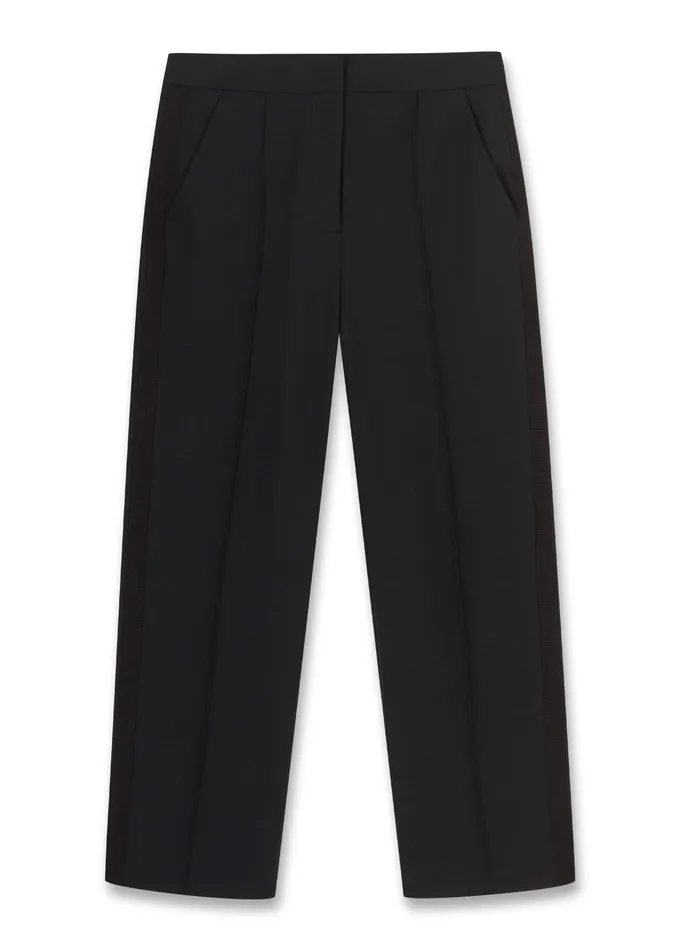 Women Slim Crop Forever Pant Black MEEM