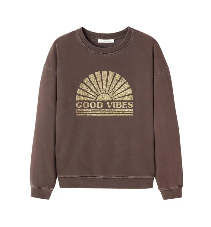 Women Slogan Sweatshirt 8211 Grey Print Promod Jumpers And Cardigans Women Slogan Sweatshirt 8211 Grey Print Promod Jumpers And Cardigans