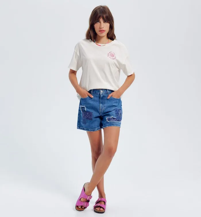 Women Slogan Top 8211 Ecru Print Promod Tops Women Slogan Top 8211 Ecru Print Promod Tops