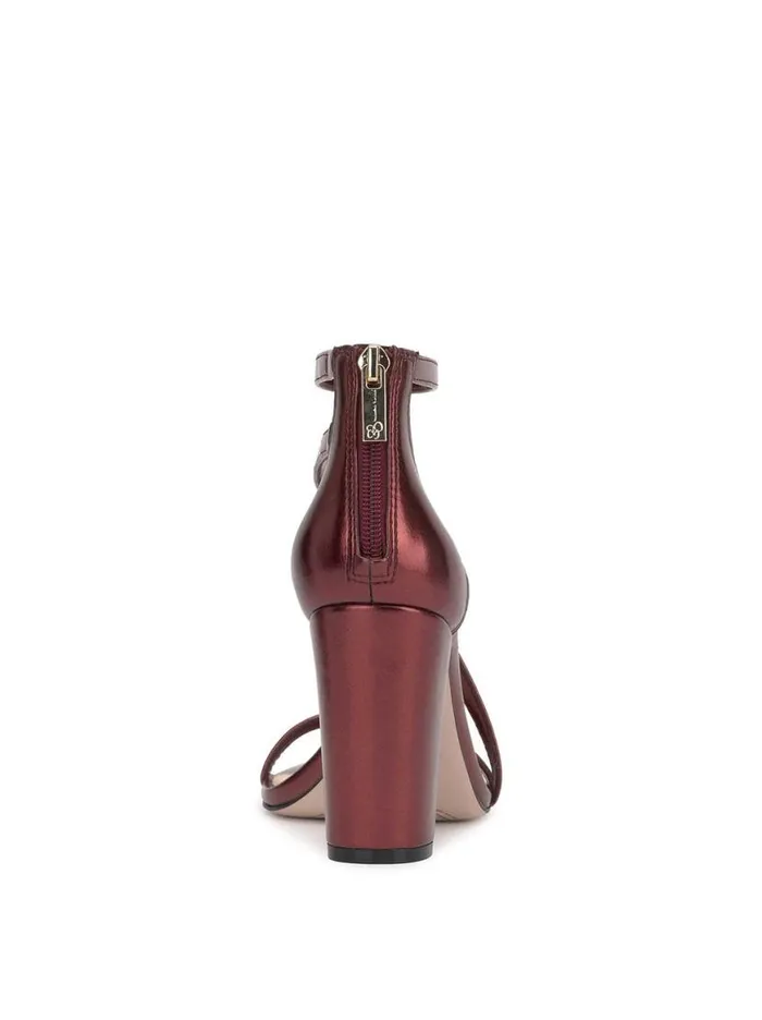 Women Sloyan High Heel Sandal In Oxblood Jessica Simpson Sandals