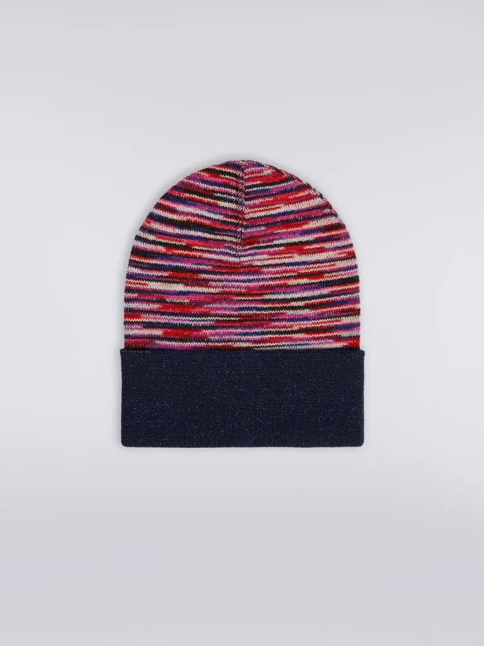 Women Slub Wool And Viscose Hat With Lurex Multicoloured Missoni Hats