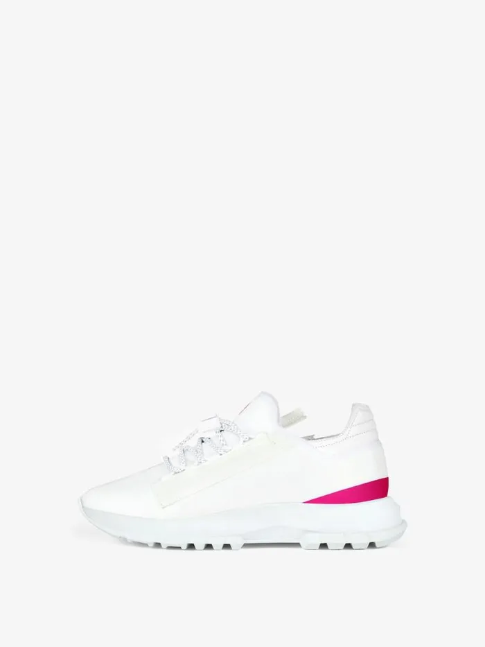Women Sneakers Givenchy Spectre Runner Sneakers In Synthetic Fiber With Zip Whitefuchsia Women Sneakers Givenchy Spectre Runner Sneakers In Synthetic Fiber With Zip Whitefuchsia