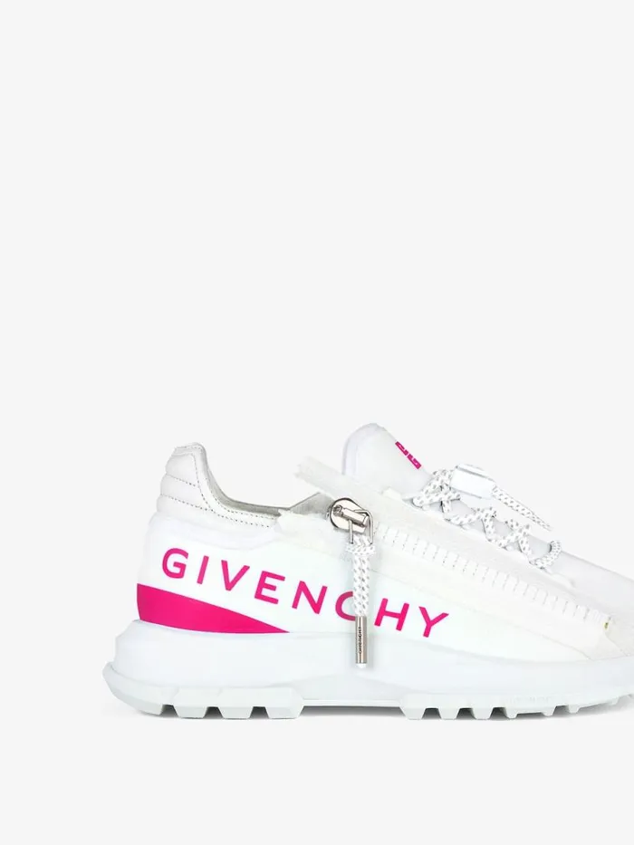 Women Sneakers Givenchy Spectre Runner Sneakers In Synthetic Fiber With Zip Whitefuchsia Women Sneakers Givenchy Spectre Runner Sneakers In Synthetic Fiber With Zip Whitefuchsia
