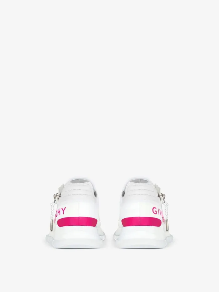 Women Sneakers Givenchy Spectre Runner Sneakers In Synthetic Fiber With Zip Whitefuchsia Women Sneakers Givenchy Spectre Runner Sneakers In Synthetic Fiber With Zip Whitefuchsia