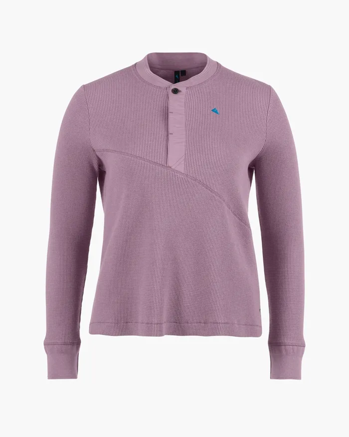 Women Snotra Long Sleeve Crewneck Black Plum Klttermusen Fleeces and Sweaters