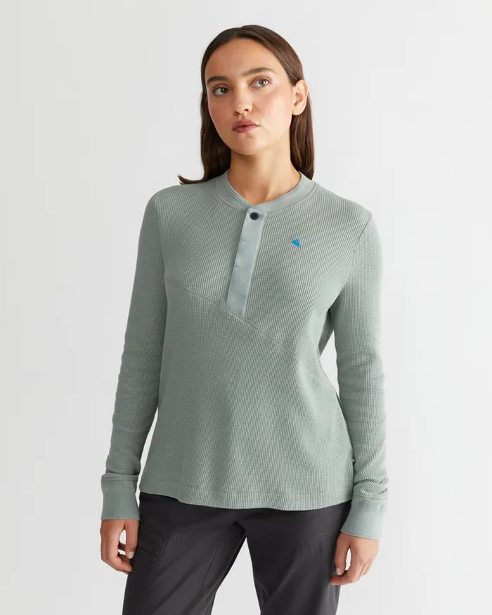 Women Snotra Long Sleeve Crewneck Black Plum Klttermusen Fleeces and Sweaters