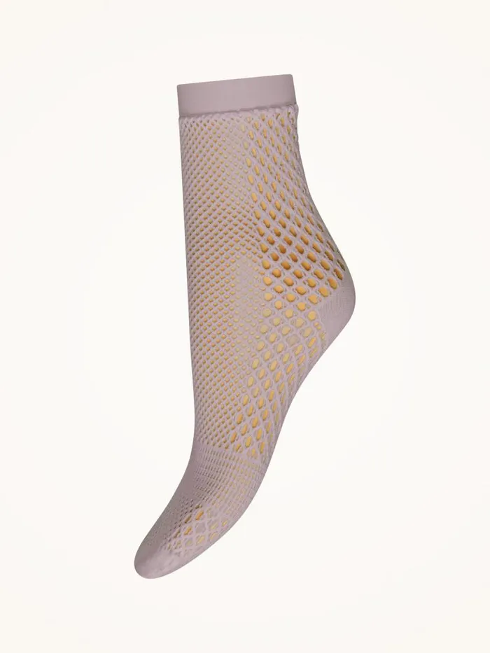 Women Socks and KneeHighs Wolford Net Socks Mauve