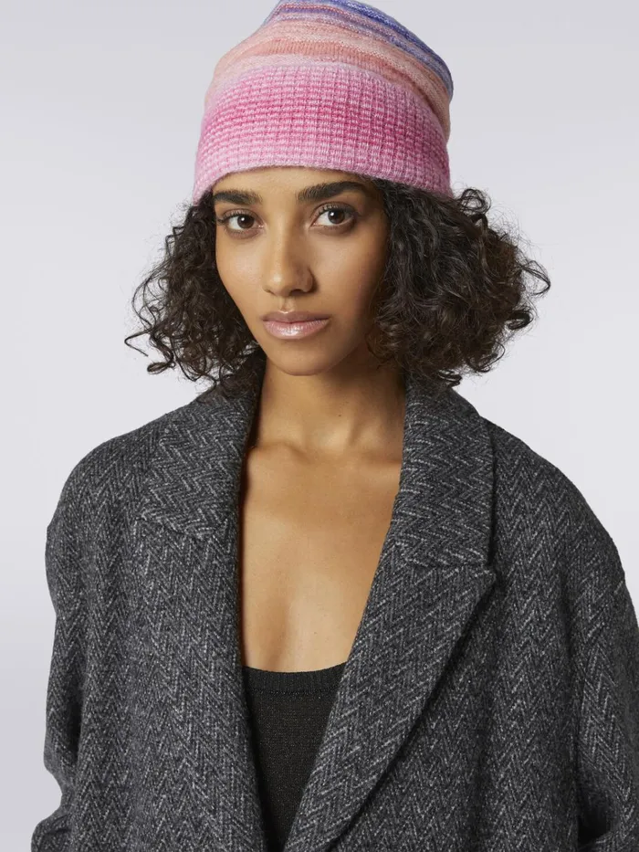 Women Striped Mohair And Alpaca Hat Multicoloured Missoni Hats Women Striped Mohair And Alpaca Hat Multicoloured Missoni Hats