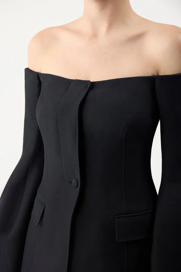 Women Suits Gabriela Hearst Ambrose Jacket In Black Wool Silk Cady