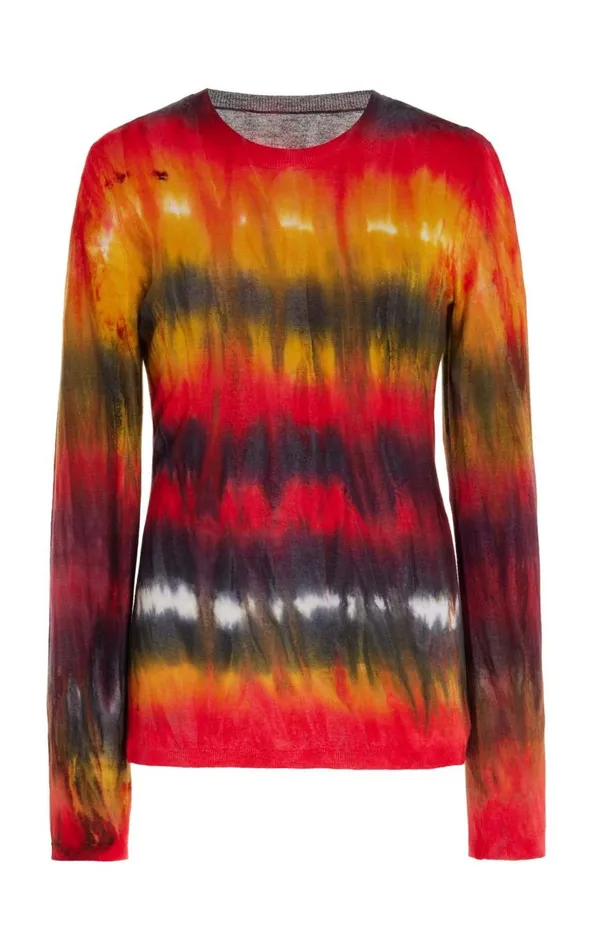 Women Sweaters and Turtlenecks Gabriela Hearst Miller Knit Sweater In Fire Tie Dye Cashmere Women Sweaters and Turtlenecks Gabriela Hearst Miller Knit Sweater In Fire Tie Dye Cashmere