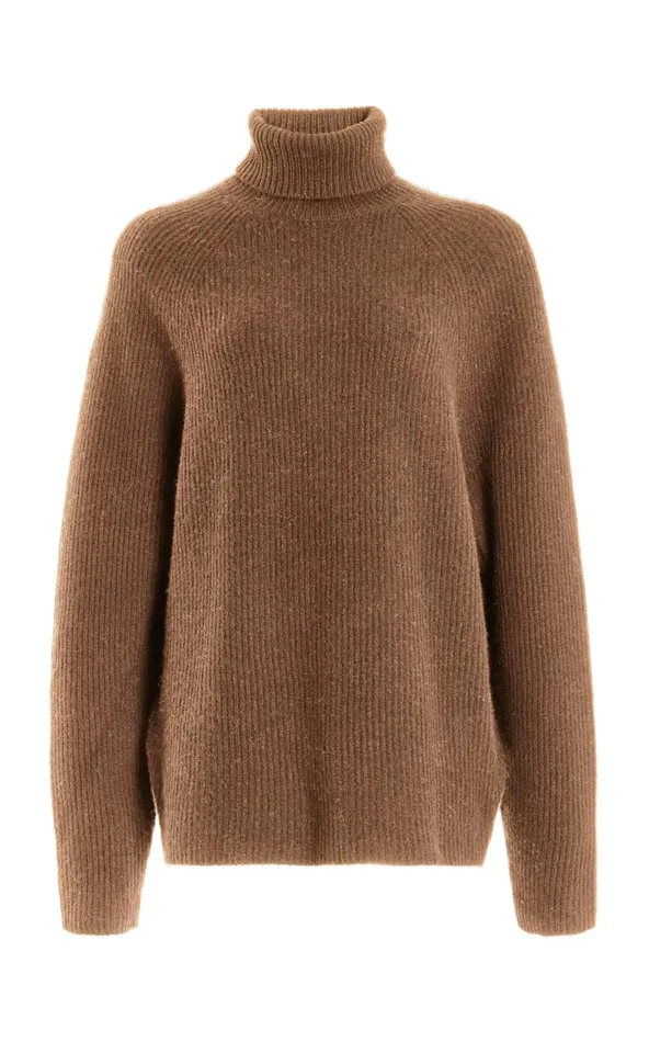 Women Sweaters and Turtlenecks Gabriela Hearst Wigman Knit Turtleneck Sweater In Cognac Cashmere Women Sweaters and Turtlenecks Gabriela Hearst Wigman Knit Turtleneck Sweater In Cognac Cashmere