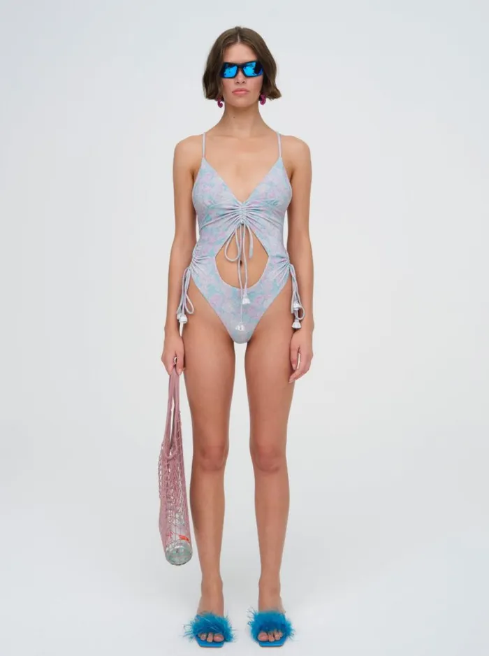 Women Swim For Love and Lemons Colline One Piece Swimsuit Blue Women Swim For Love and Lemons Colline One Piece Swimsuit Blue