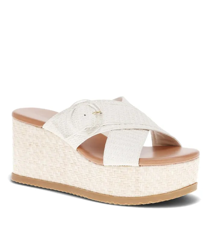 Women Sydney Wedge Sandal Cream Baretraps Wedge Sandals