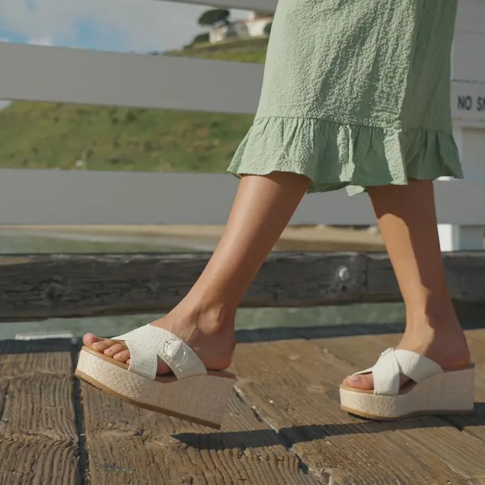 Women Sydney Wedge Sandal Cream Baretraps Wedge Sandals